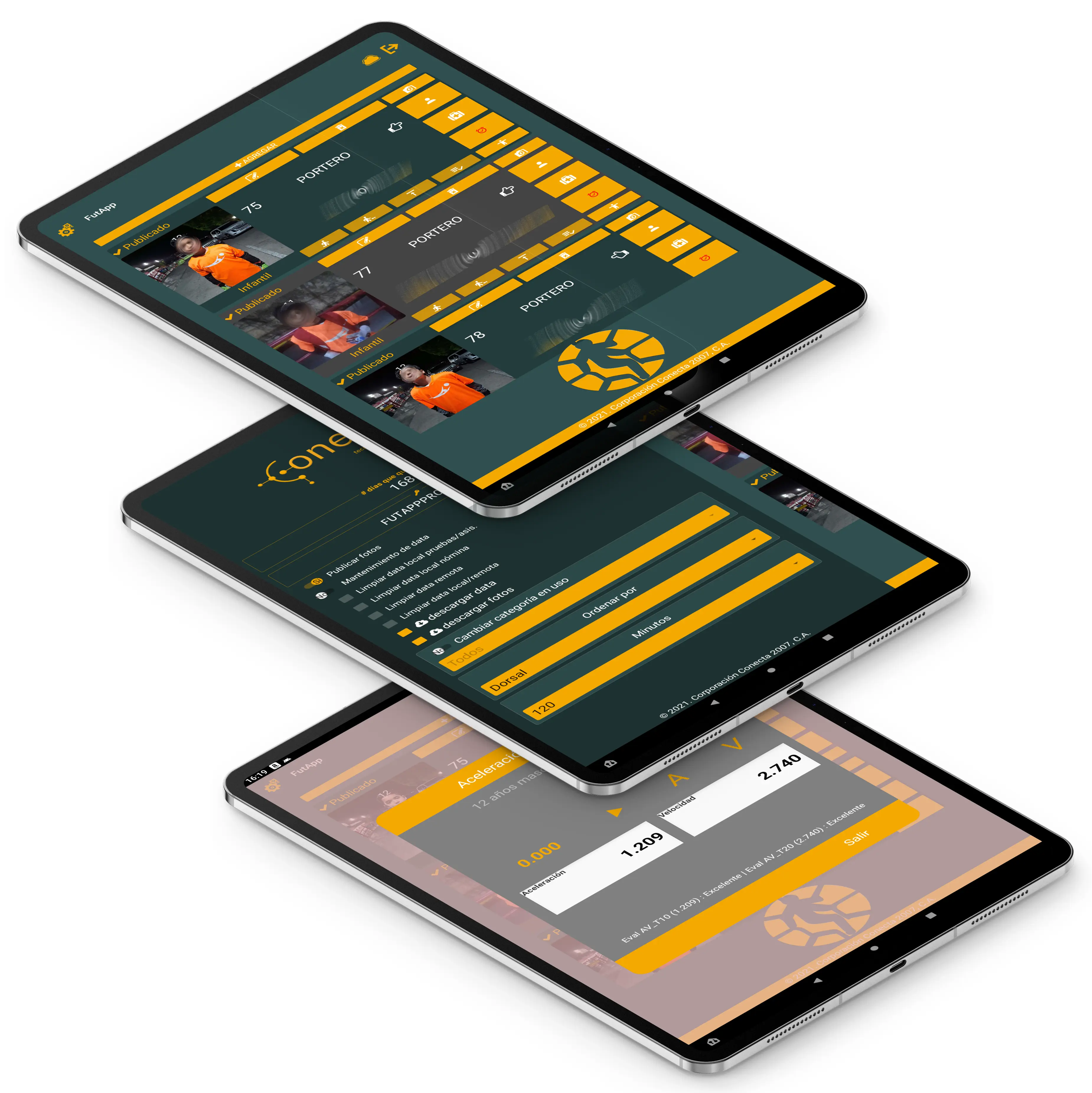 FutAppPro funcionando en diferentes dispositivos